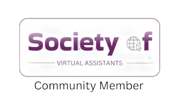 Member of the Society of Virtual Assistants